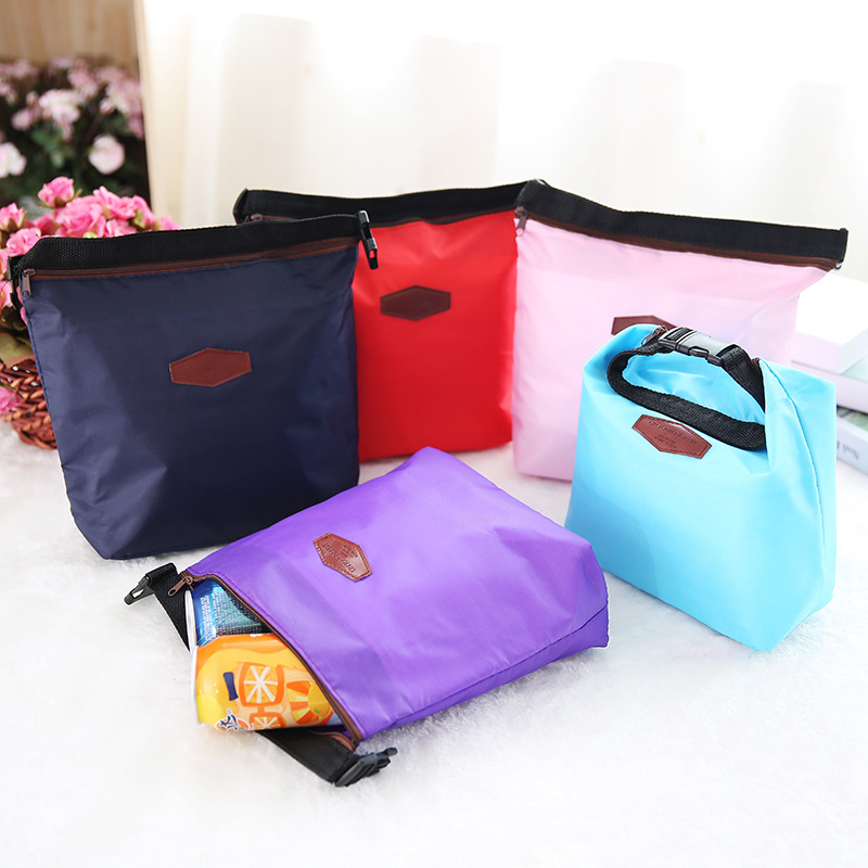 Practical Personality Solid Color Insulation Storage Ice Pad Portable Lunch Bag Lunch Bag Insulated Bag