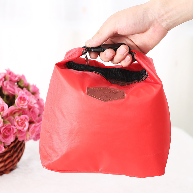 Practical Personality Solid Color Insulation Storage Ice Pad Portable Lunch Bag Lunch Bag Insulated Bag