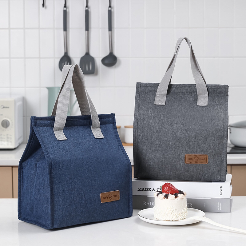 Amazon New Bento Insulated Bag Hand-Carrying Oxford Cloth Bento Bag Student Lunch Bag Portable Picnic Ice Pack