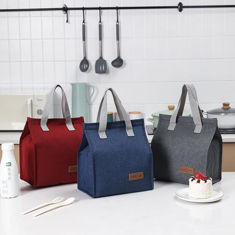 Amazon New Bento Insulated Bag Hand-Carrying Oxford Cloth Bento Bag Student Lunch Bag Portable Picnic Ice Pack