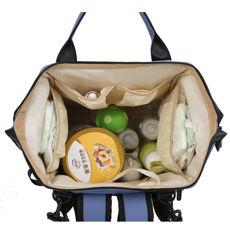 2021 New Large Capacity Backpack Baby Diaper Bag Simple Fashion Milk Insulated Bag Active Oxygen Disinfection Back Milk Mummy Bag
