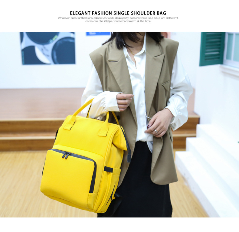 2021 New Large Capacity Backpack Baby Diaper Bag Simple Fashion Milk Insulated Bag Active Oxygen Disinfection Back Milk Mummy Bag