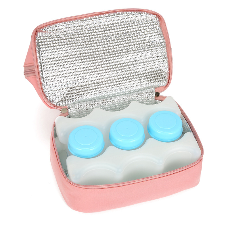 Large Capacity Milk Insulated Bag Blue Ice Breast Milk Frozen to Keep Fresh Breast Milk Storage Bag Multi-Function Portable Mummy Bag