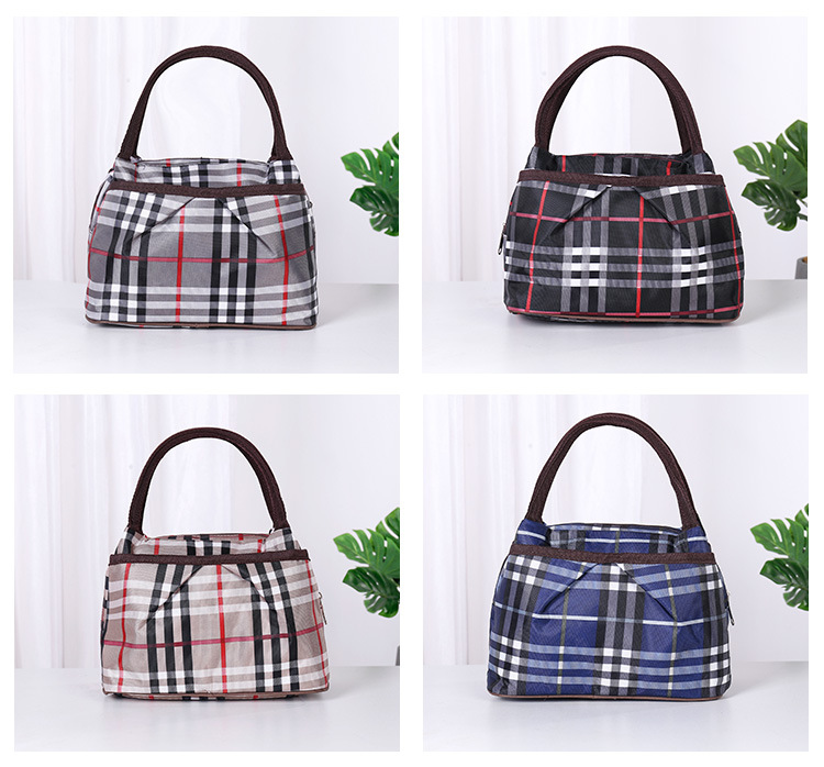 Fashion Thickened Women's Waterproof Bento Insulated Bag Oxford Three-Layer Portable Storage Bag Student Meal Lunch Bag Fashion Thickened Women's Waterproof Bento Insulated Bag Oxford Three-Layer Portable Storage Bag Student Meal Lunch Bag