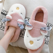 Autumn and Winter Cotton Slippers Large Size Household Eva Non-Slip Water-Proof Bag Heel Insulated Cotton-Padded Shoes Winter Bridled Outer Wear Winter