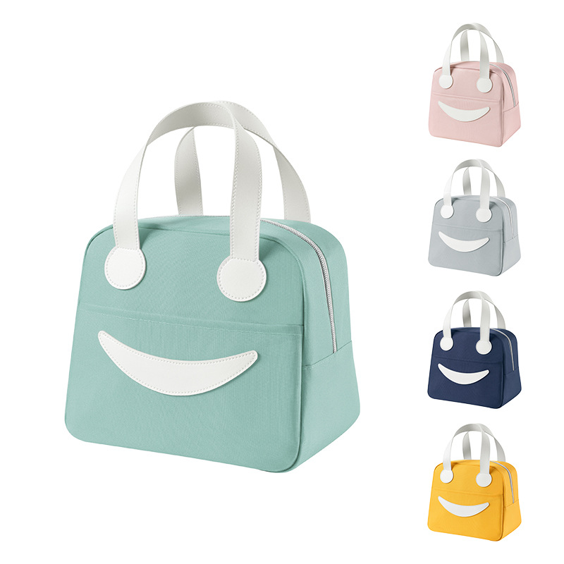 Beilian Portable Lunch Box Bag Thick Aluminum Foil Insulated Lunch Box Bag Student Cute Lunch Bag Oxford Cloth Lunch Bag