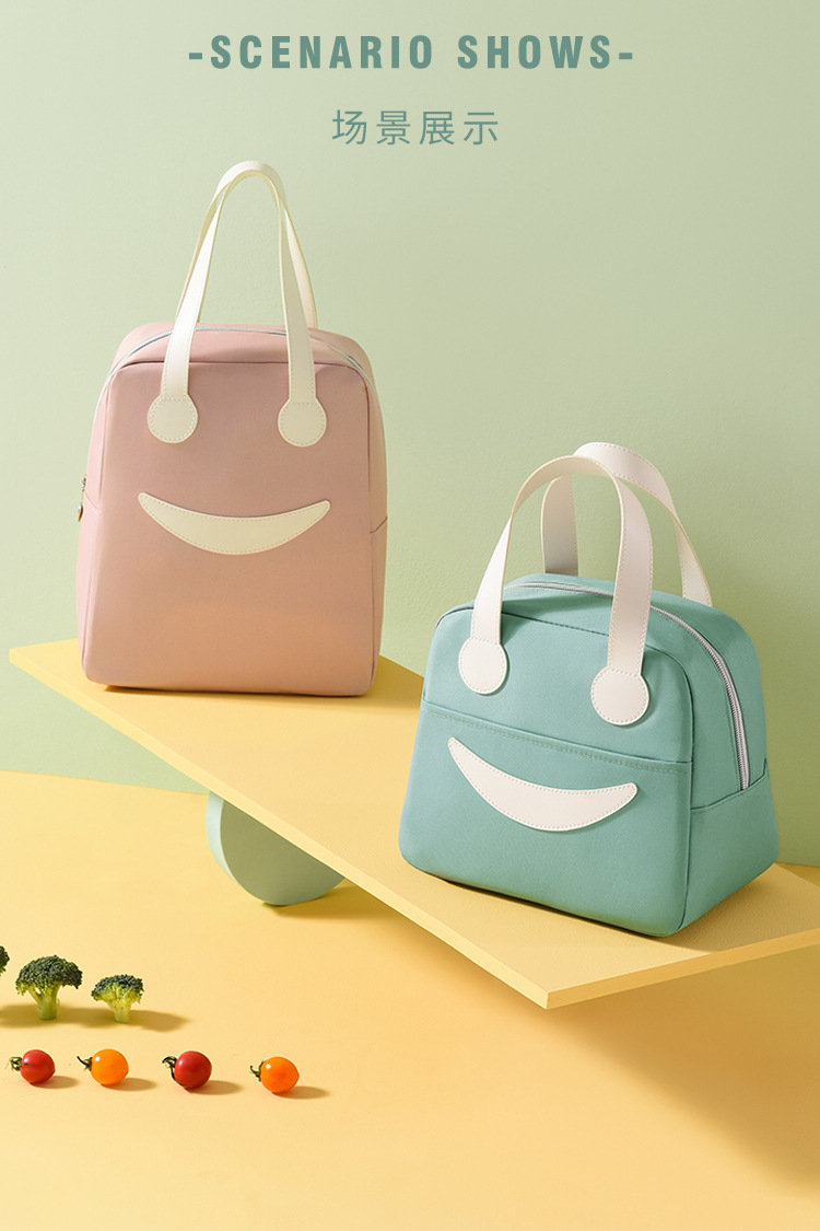 Beilian Portable Lunch Box Bag Thick Aluminum Foil Insulated Lunch Box Bag Student Cute Lunch Bag Oxford Cloth Lunch Bag
