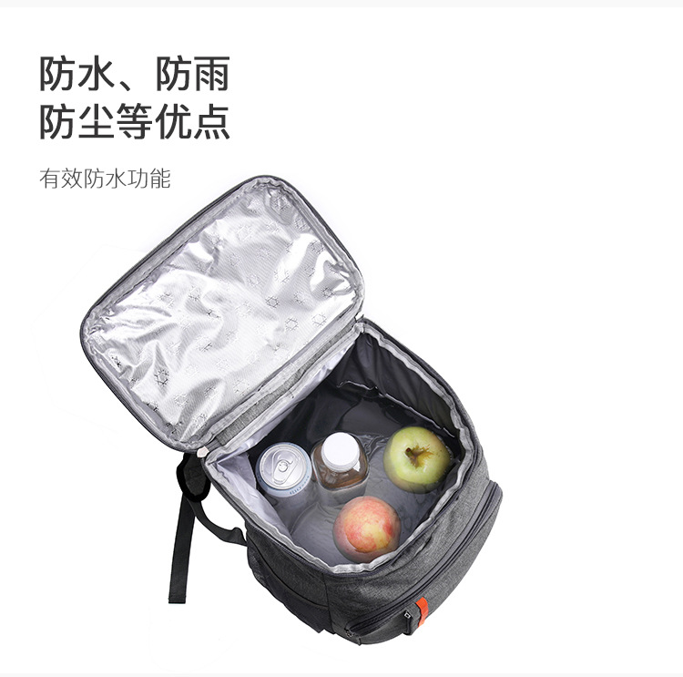 Exclusive for Cross-Border Picnic Backpack Shoulder Insulated Bag Outdoor Ice Pack Thickening Thermal Insulation Backpack Leak-Proof Picnic Bag