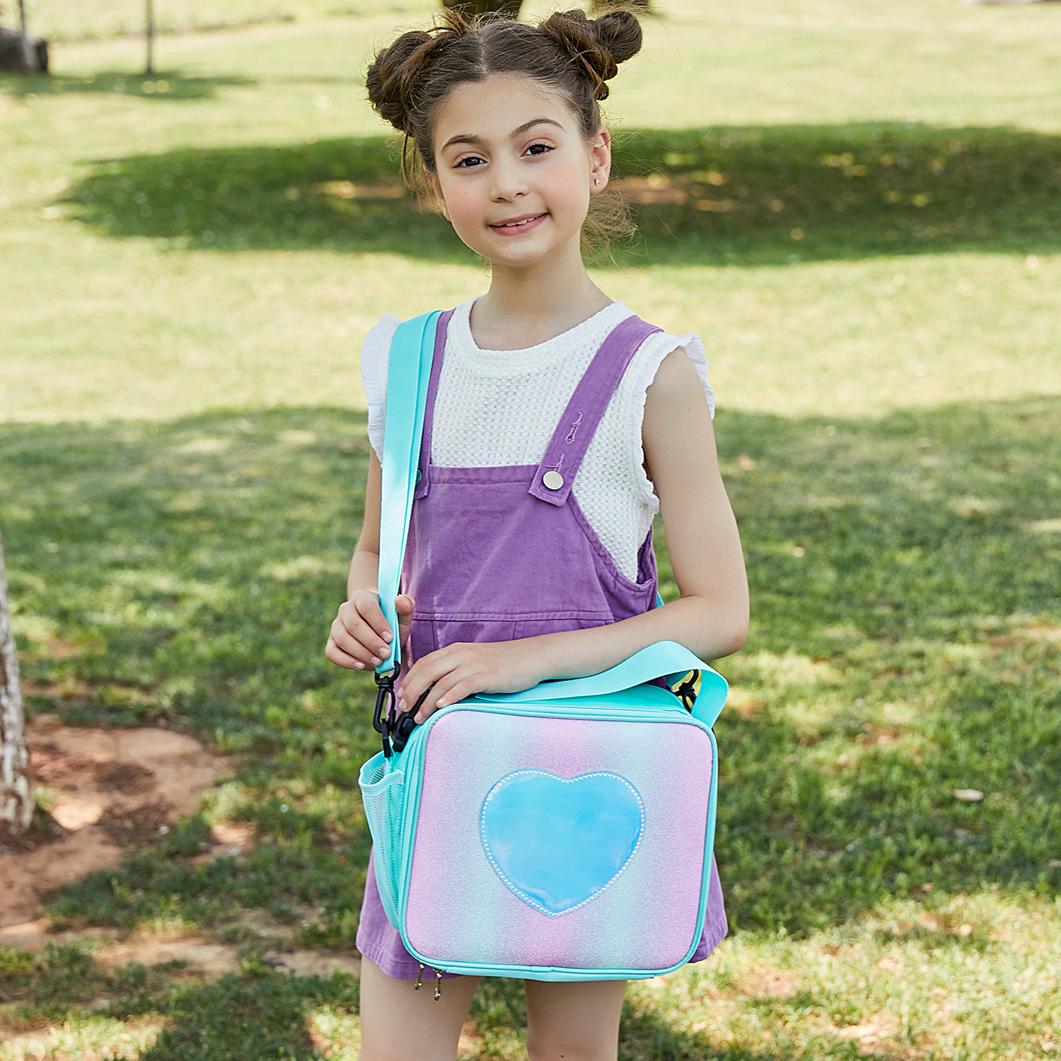 New GREAT Laser Lunch Bag Rainbow Color Insulated Lunch Bag Picnic Ice Pack Girly Simplicity One Shoulder Bag
