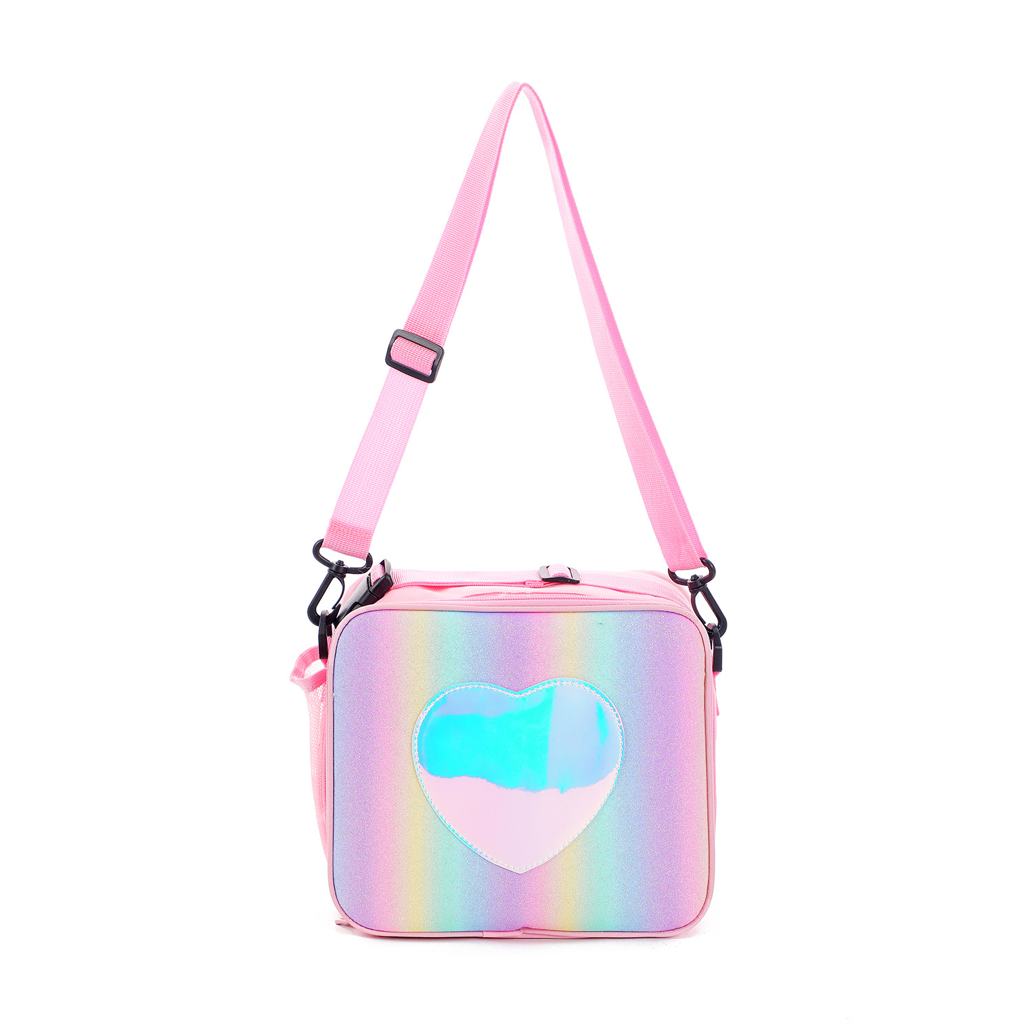 New GREAT Laser Lunch Bag Rainbow Color Insulated Lunch Bag Picnic Ice Pack Girly Simplicity One Shoulder Bag