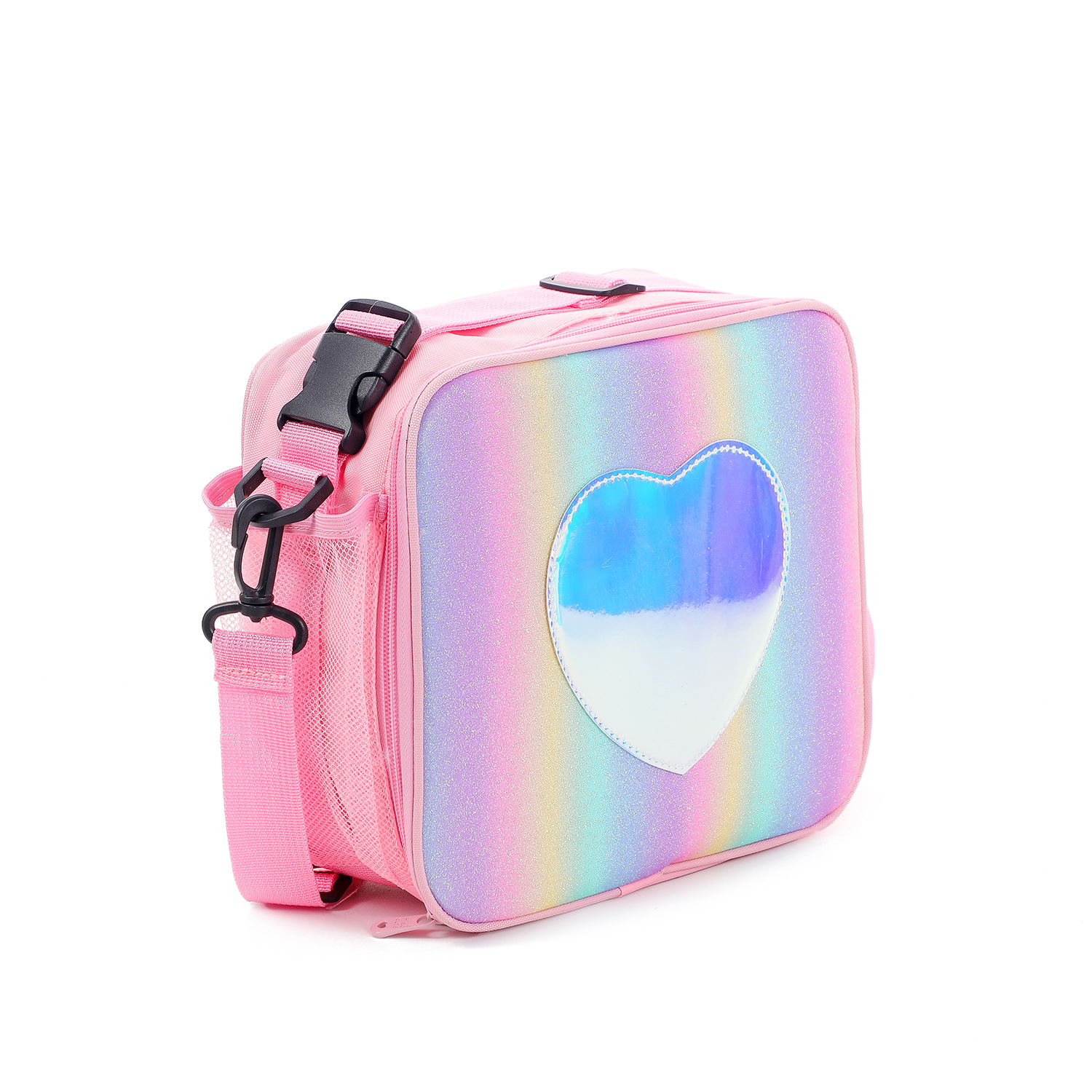 New GREAT Laser Lunch Bag Rainbow Color Insulated Lunch Bag Picnic Ice Pack Girly Simplicity One Shoulder Bag