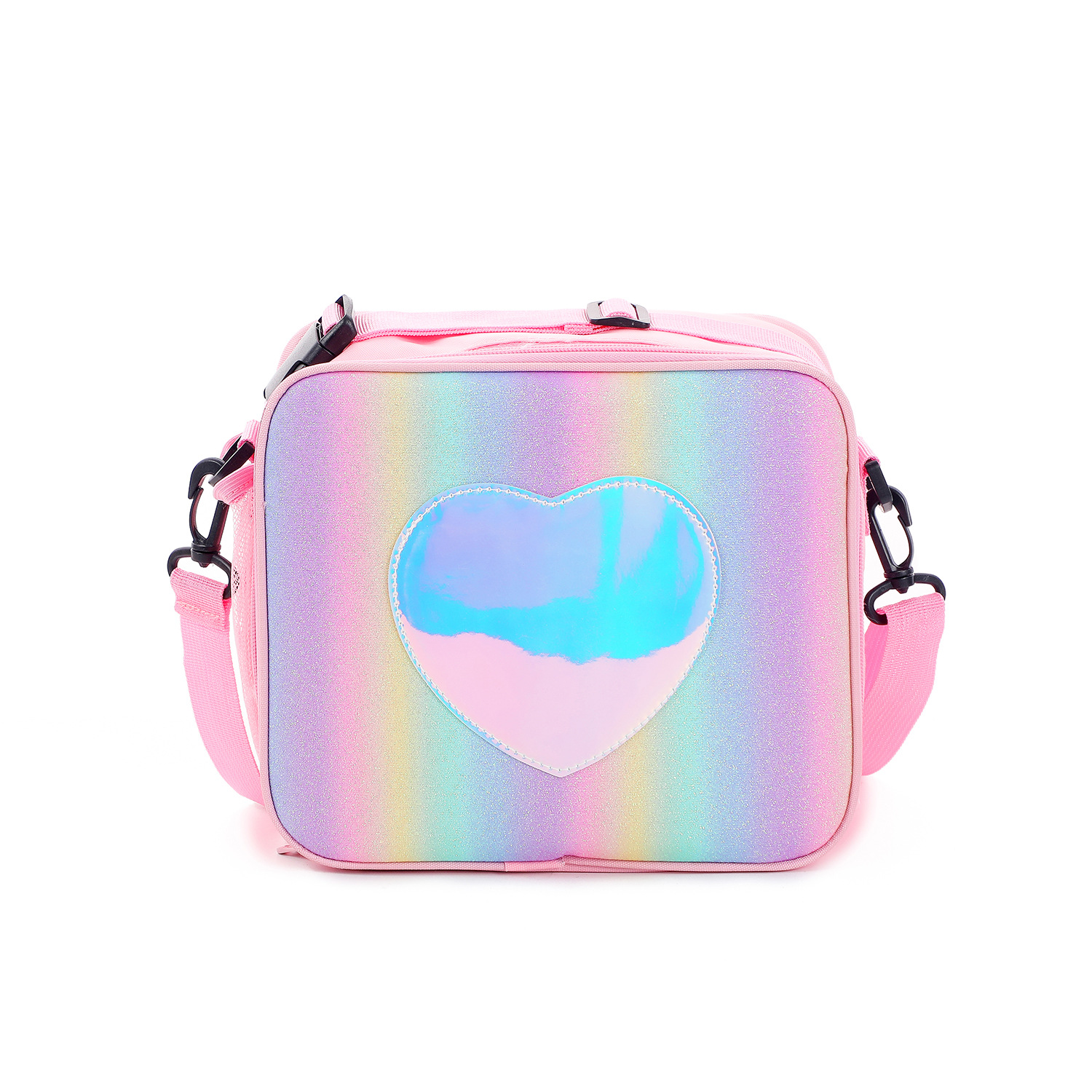 New GREAT Laser Lunch Bag Rainbow Color Insulated Lunch Bag Picnic Ice Pack Girly Simplicity One Shoulder Bag
