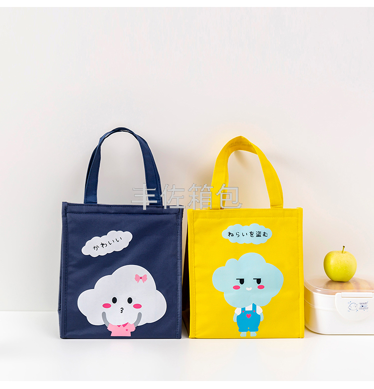 New Hipster Portable Lunch Bag Bento Bag Waterproof Take-out Insulated Bag Ice Bag Lunch Thermal Bag