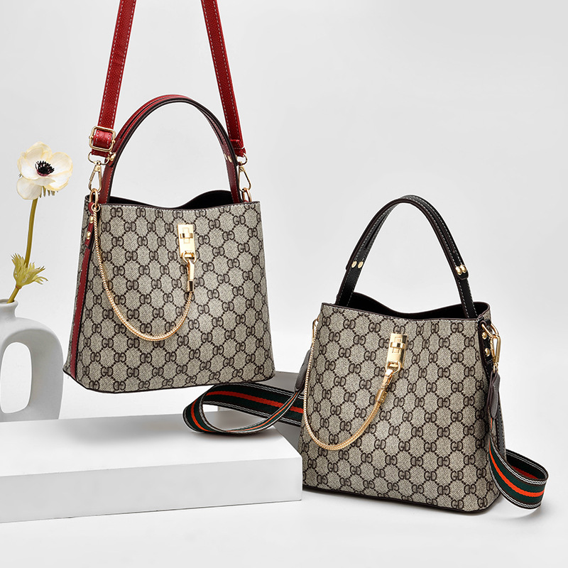 New on Autumn Women&#039;s Bag New 2020 Fashion Handbag Ins All-Matching Shoulder Cross Body Bucket Bag