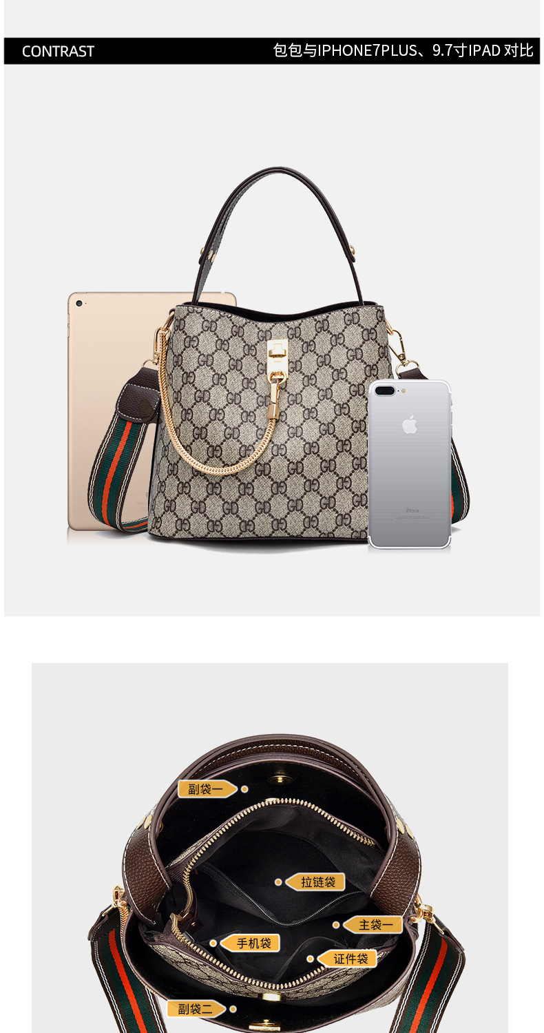 New on Autumn Women's Bag New 2020 Fashion Handbag Ins All-Matching Shoulder Cross Body Bucket Bag