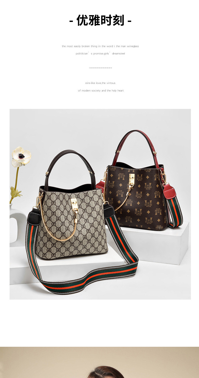 New on Autumn Women's Bag New 2020 Fashion Handbag Ins All-Matching Shoulder Cross Body Bucket Bag