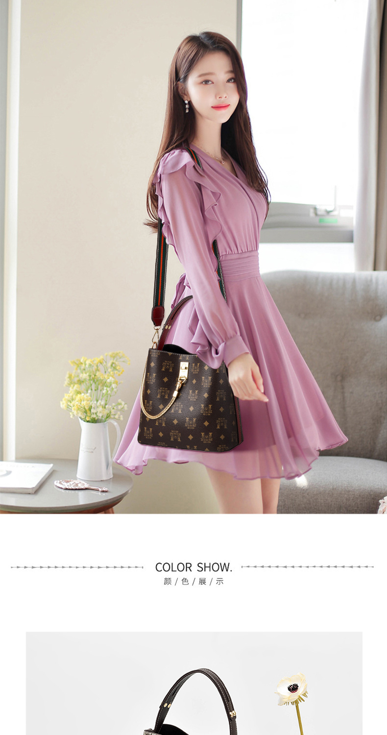 New on Autumn Women's Bag New 2020 Fashion Handbag Ins All-Matching Shoulder Cross Body Bucket Bag