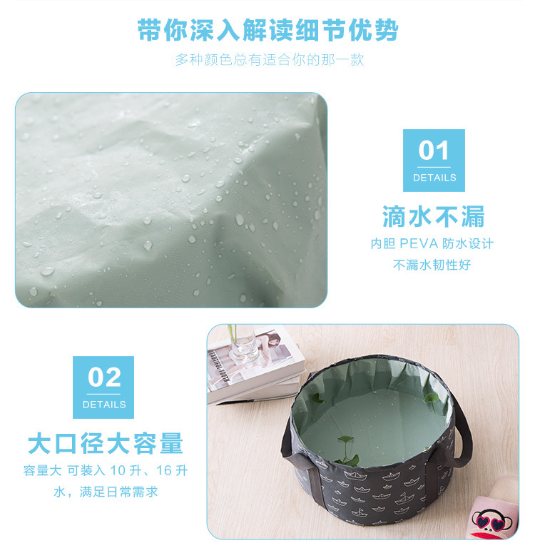 Manufacturers wholesale portable foldable birdbath 10L16L travel foot soaking bucket bag washing wash basin Manufacturers wholesale portable foldable birdbath 10L16L travel foot soaking bucket bag washing wash basin