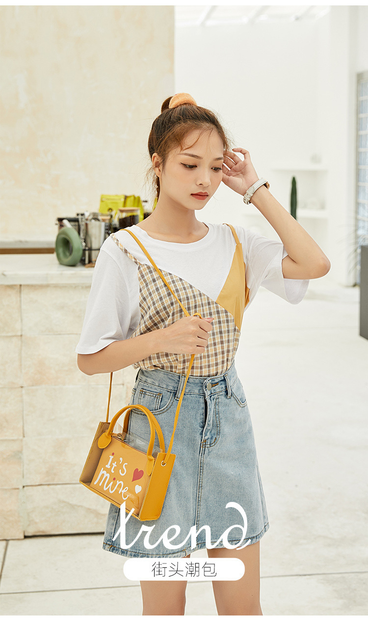 Women's Foreign Trade Bags 2021 Summer Autumn New Style Korean Style Trendy Printing Transparent Son Mother Bag Shoulder Crossbody Portable Bucket Bag