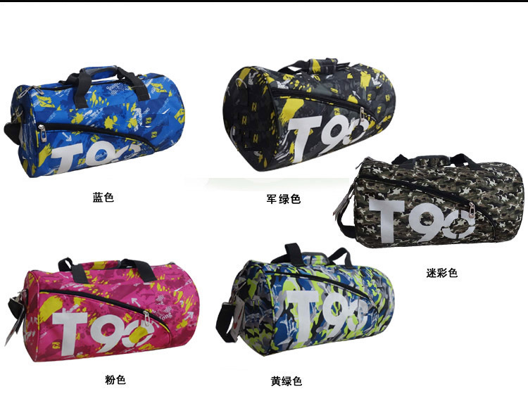 Fashion Camouflage Bucket Bag Casual Sports Gym Bag Men's and Women's Basketball Bag Waterproof Large Capacity Travel Bag Customization