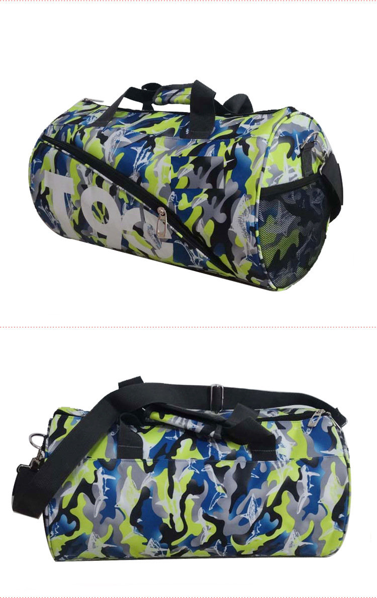 Fashion Camouflage Bucket Bag Casual Sports Gym Bag Men's and Women's Basketball Bag Waterproof Large Capacity Travel Bag Customization