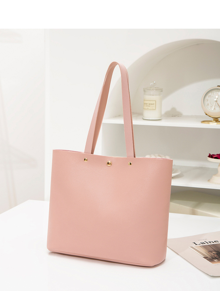 Hollow Contrast Color Handbag Bucket Bag Casual Student Simple School Bag Shopping Bag Hollow Contrast Color Handbag Bucket Bag Casual Student Simple School Bag Shopping Bag