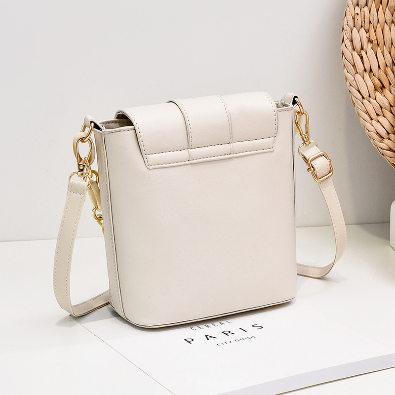 Daisy Ins Hot Net Red Solid Color Crossbody Bag Fashion Women&#039;s Handbag Bucket Bag Sweet Lady Style