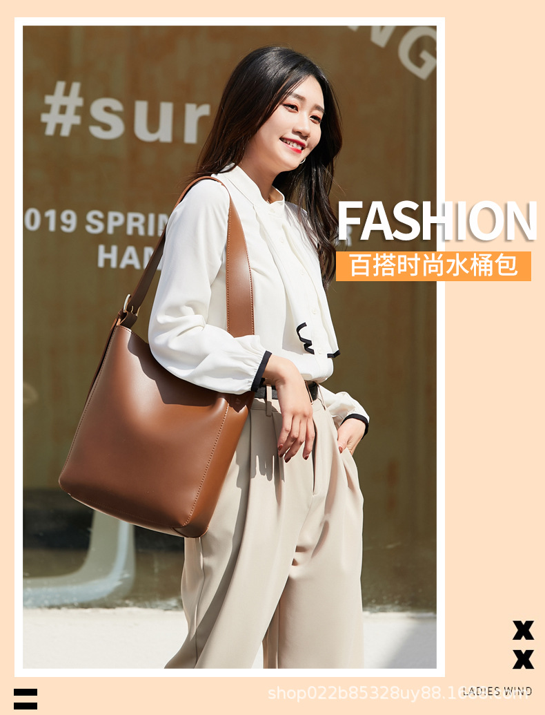 Women's Bag 2021 New Combination Bags Factory Wholesale Korean Style Trendy Crossbody Pu Women's Bag Fashionable Shoulder Bucket Bag