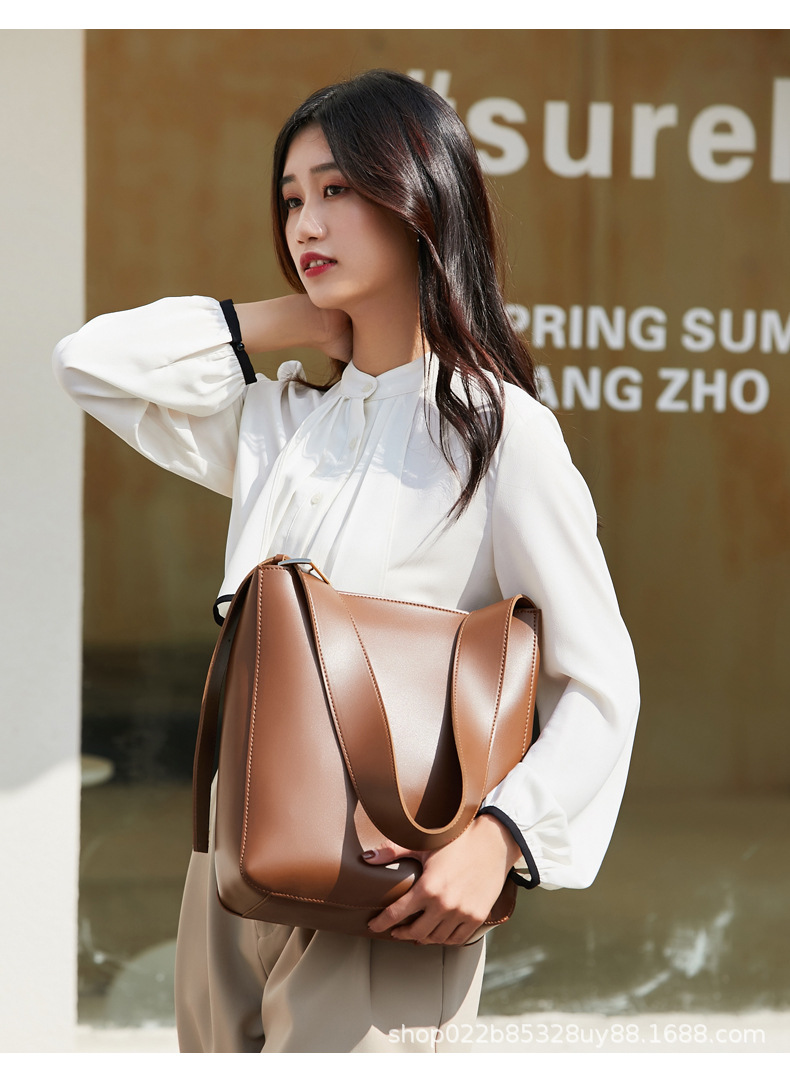 Women's Bag 2021 New Combination Bags Factory Wholesale Korean Style Trendy Crossbody Pu Women's Bag Fashionable Shoulder Bucket Bag
