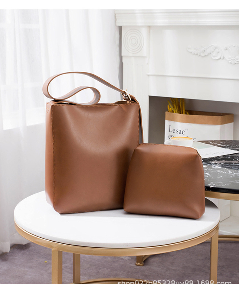 Women's Bag 2021 New Combination Bags Factory Wholesale Korean Style Trendy Crossbody Pu Women's Bag Fashionable Shoulder Bucket Bag