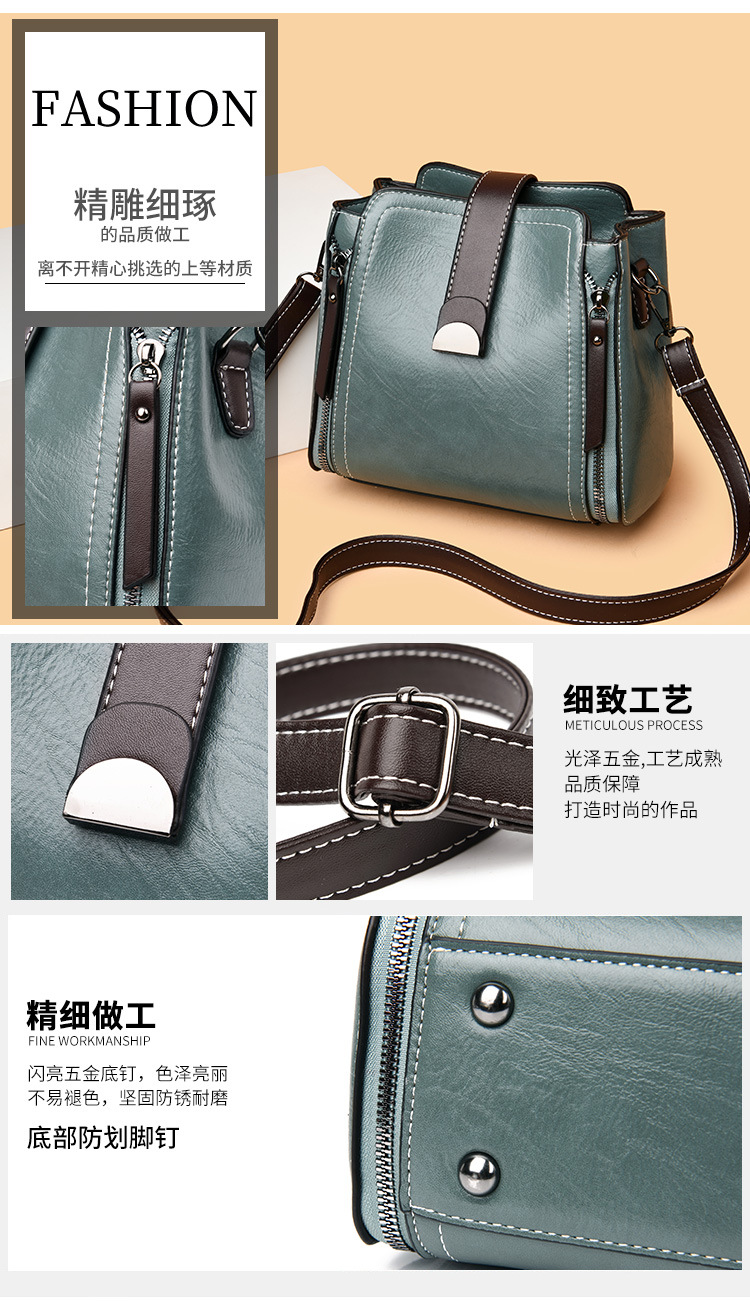 Bucket Bag Women's Bag Fashion Shoulder Bag Soft Leather Versatile Crossbody Bag Handbag Bucket Bag Women's Bag Fashion Shoulder Bag Soft Leather Versatile Crossbody Bag Handbag