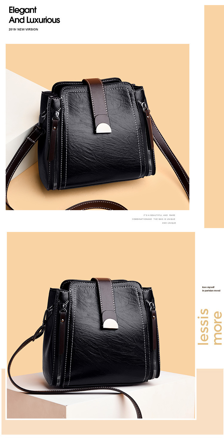 Bucket Bag Women's Bag Fashion Shoulder Bag Soft Leather Versatile Crossbody Bag Handbag Bucket Bag Women's Bag Fashion Shoulder Bag Soft Leather Versatile Crossbody Bag Handbag