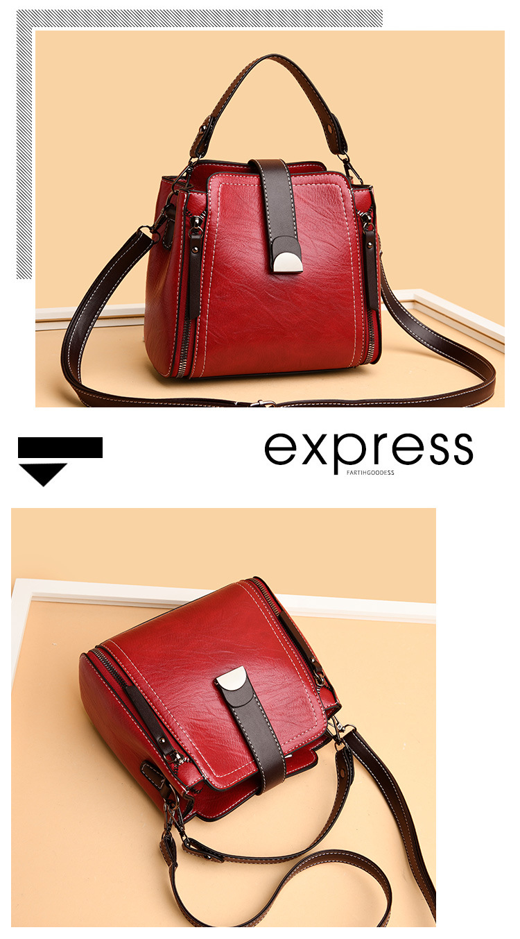 Bucket Bag Women's Bag Fashion Shoulder Bag Soft Leather Versatile Crossbody Bag Handbag Bucket Bag Women's Bag Fashion Shoulder Bag Soft Leather Versatile Crossbody Bag Handbag