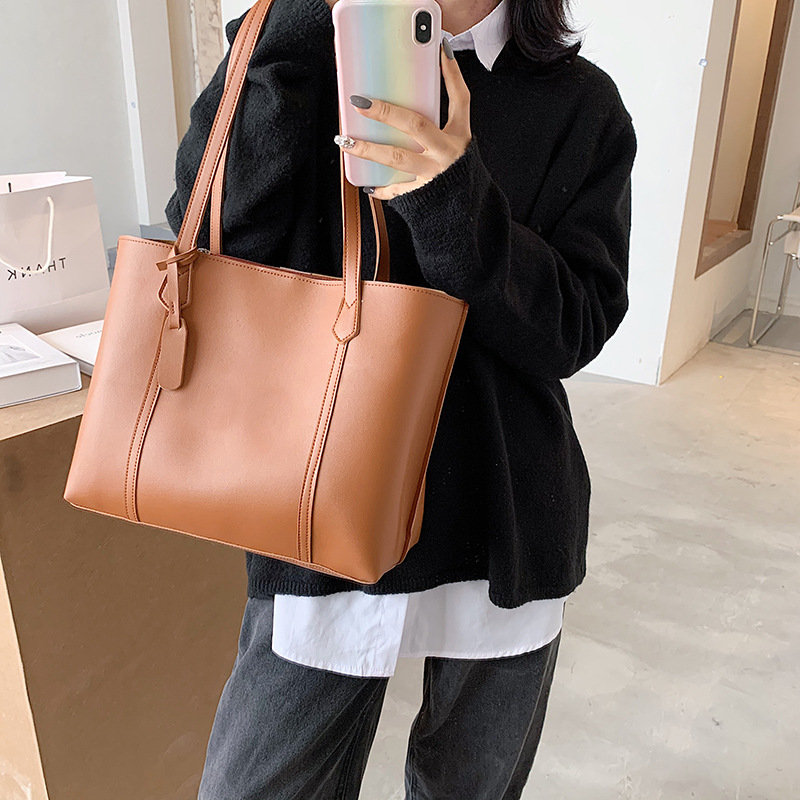 2021 New Trendy Women's Bag Net Red Casual Tote Bag All-Match Ins One-Shoulder Portable Bucket Bag