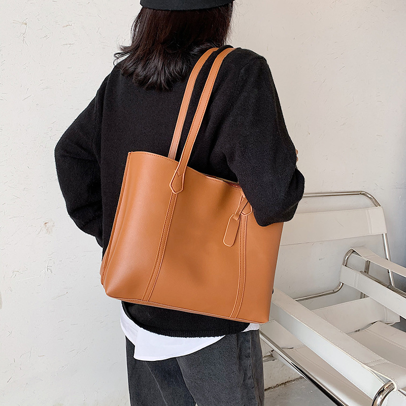 2021 New Trendy Women&#039;s Bag Net Red Casual Tote Bag All-Match Ins One-Shoulder Portable Bucket Bag