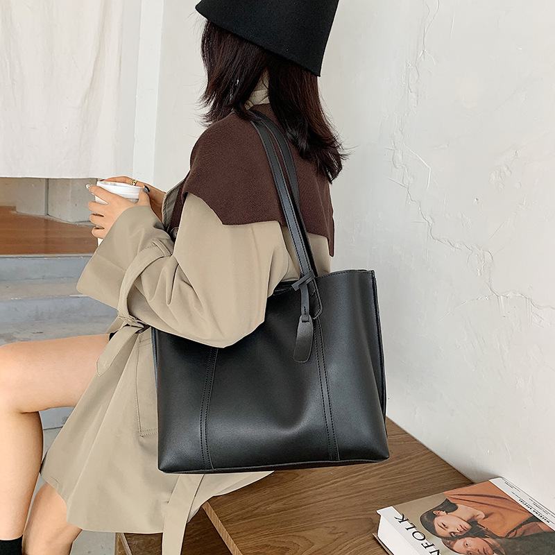 2021 New Trendy Women's Bag Net Red Casual Tote Bag All-Match Ins One-Shoulder Portable Bucket Bag