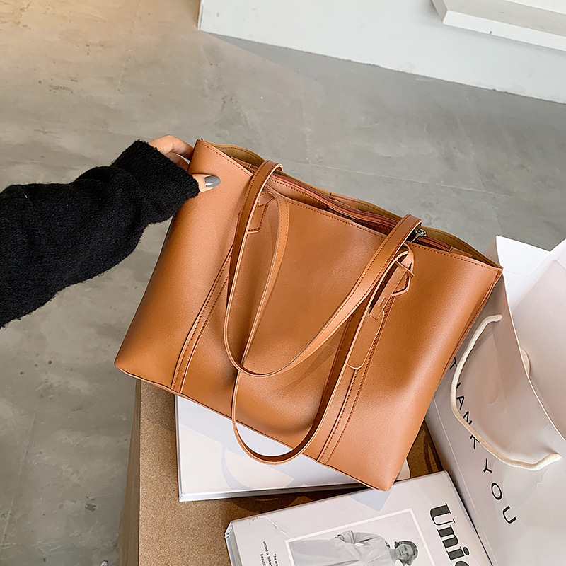 2021 New Trendy Women's Bag Net Red Casual Tote Bag All-Match Ins One-Shoulder Portable Bucket Bag