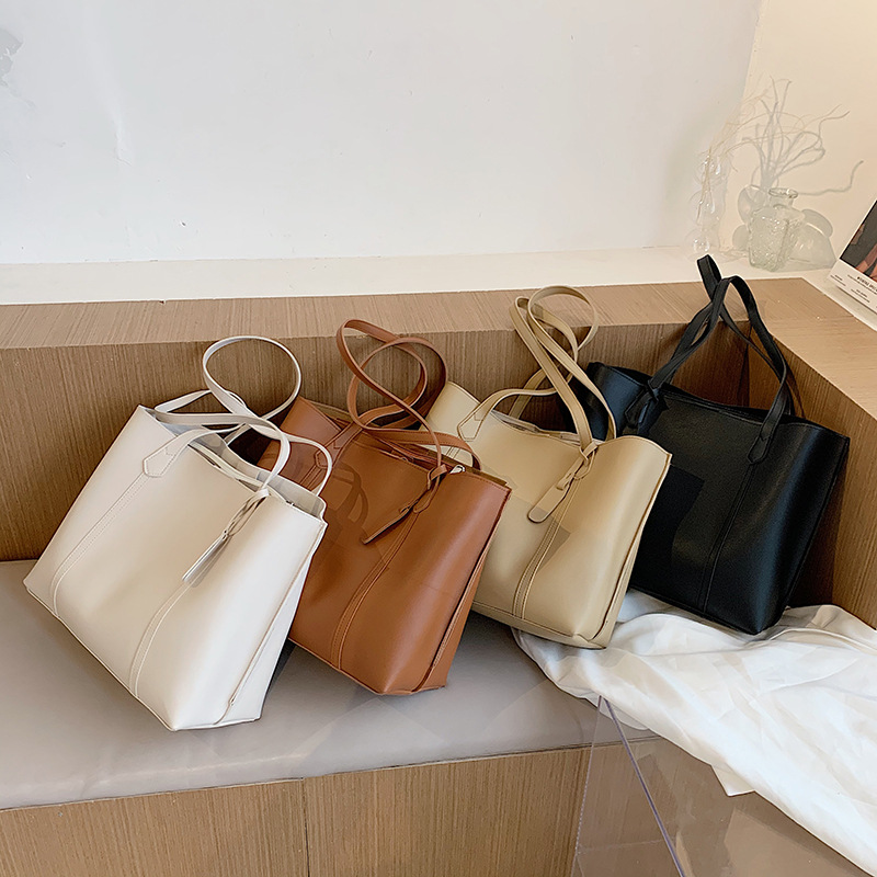 2021 New Trendy Women's Bag Net Red Casual Tote Bag All-Match Ins One-Shoulder Portable Bucket Bag