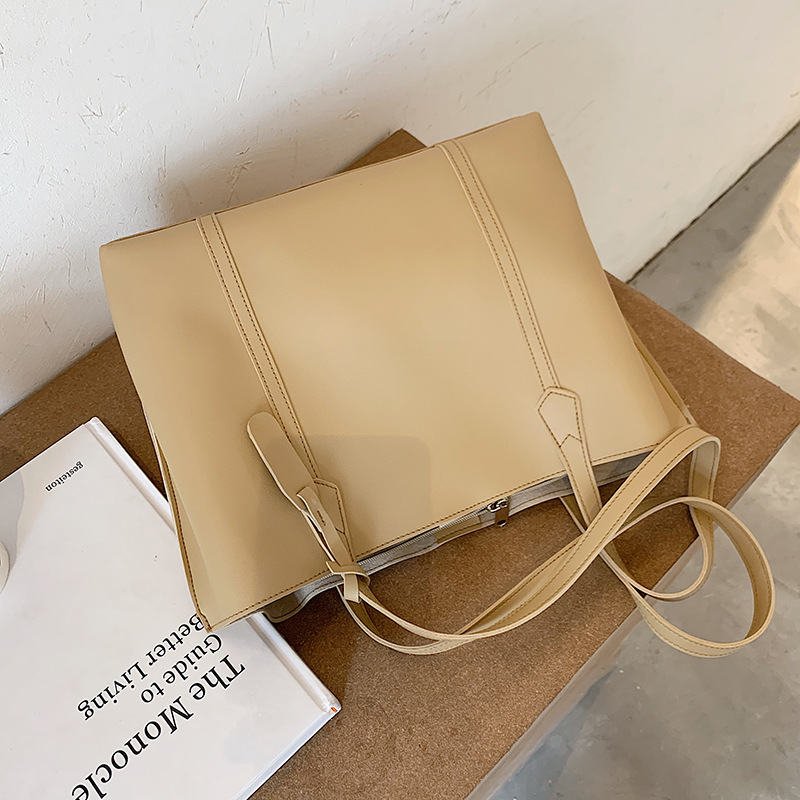 2021 New Trendy Women's Bag Net Red Casual Tote Bag All-Match Ins One-Shoulder Portable Bucket Bag