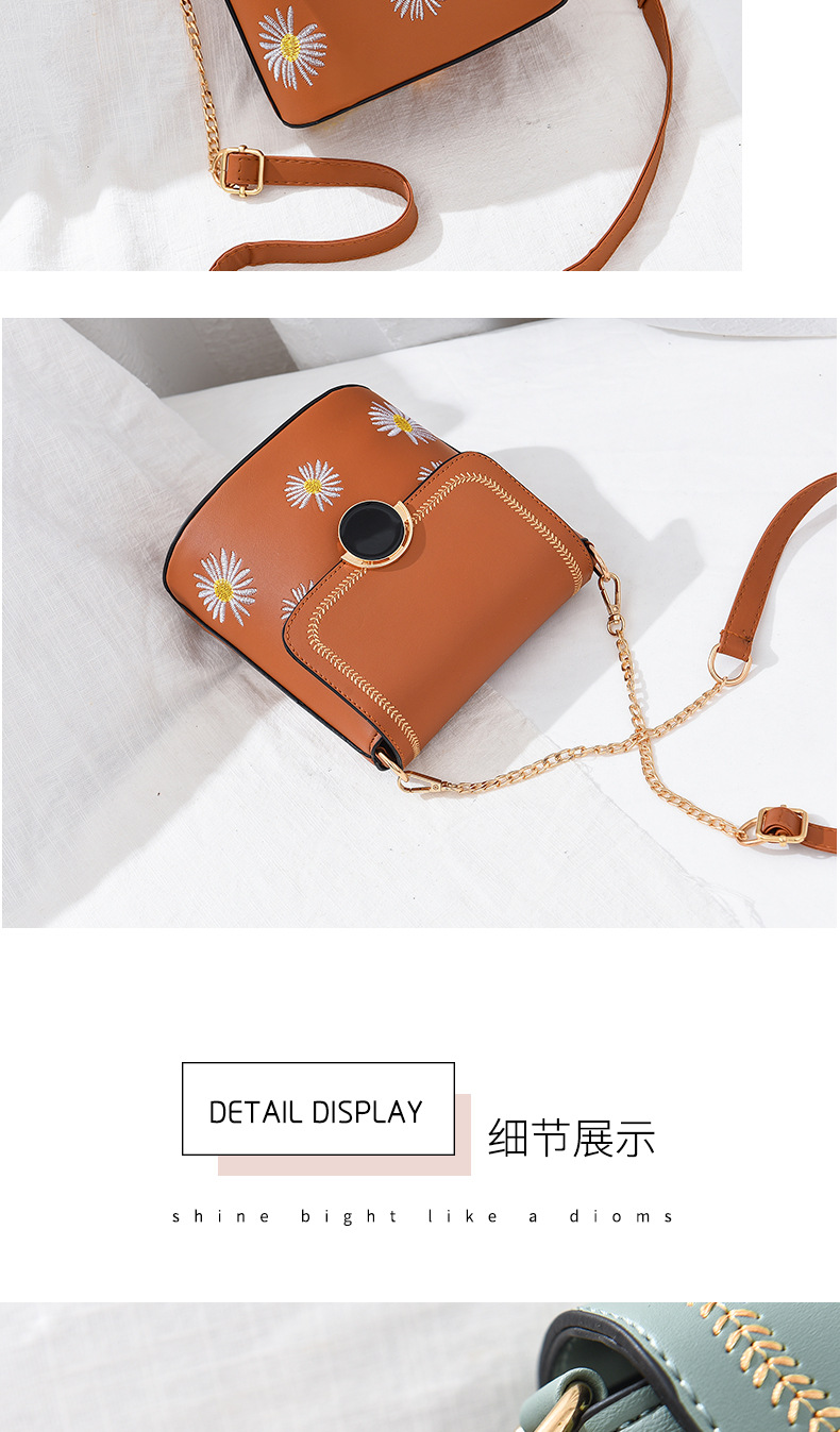 Women's Bucket bag 2020 New one-shoulder cross-body bag Korean fashion trend Daisy bag