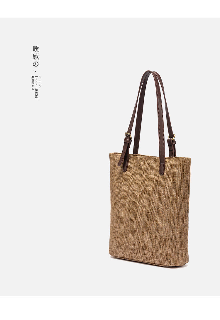 2020 Autumn New Woven Bucket Bag Large Capacity Fashion Tote Bag Shoulder Handbag Commuter Bag 2020 Autumn New Woven Bucket Bag Large Capacity Fashion Tote Bag Shoulder Handbag Commuter Bag