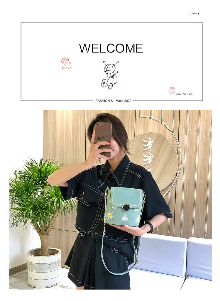 Factory Exclusive Supply New Korean Style Fashion Bucket Bag Internet Celebrity Women's Bag Fresh Sweet Shoulder Messenger Bag Wholesale Custom