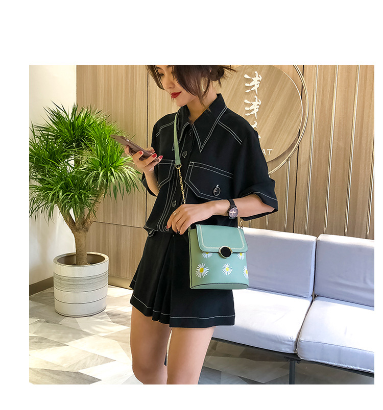 Factory Exclusive Supply New Korean Style Fashion Bucket Bag Internet Celebrity Women's Bag Fresh Sweet Shoulder Messenger Bag Wholesale Custom