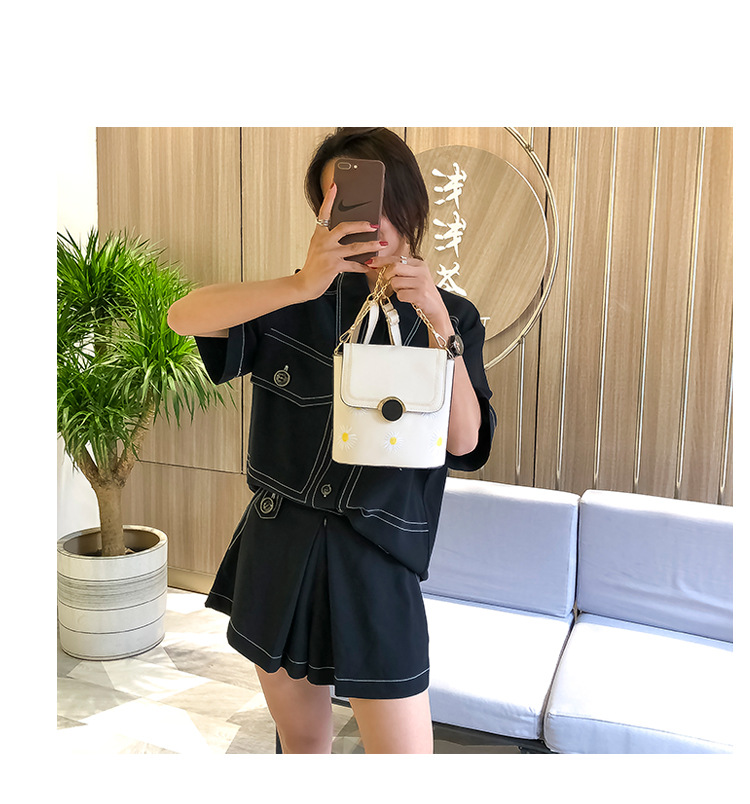 Factory Exclusive Supply New Korean Style Fashion Bucket Bag Internet Celebrity Women's Bag Fresh Sweet Shoulder Messenger Bag Wholesale Custom