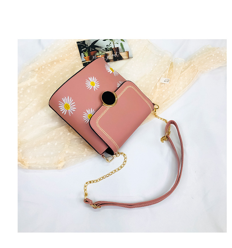 Factory Exclusive Supply New Korean Style Fashion Bucket Bag Internet Celebrity Women's Bag Fresh Sweet Shoulder Messenger Bag Wholesale Custom