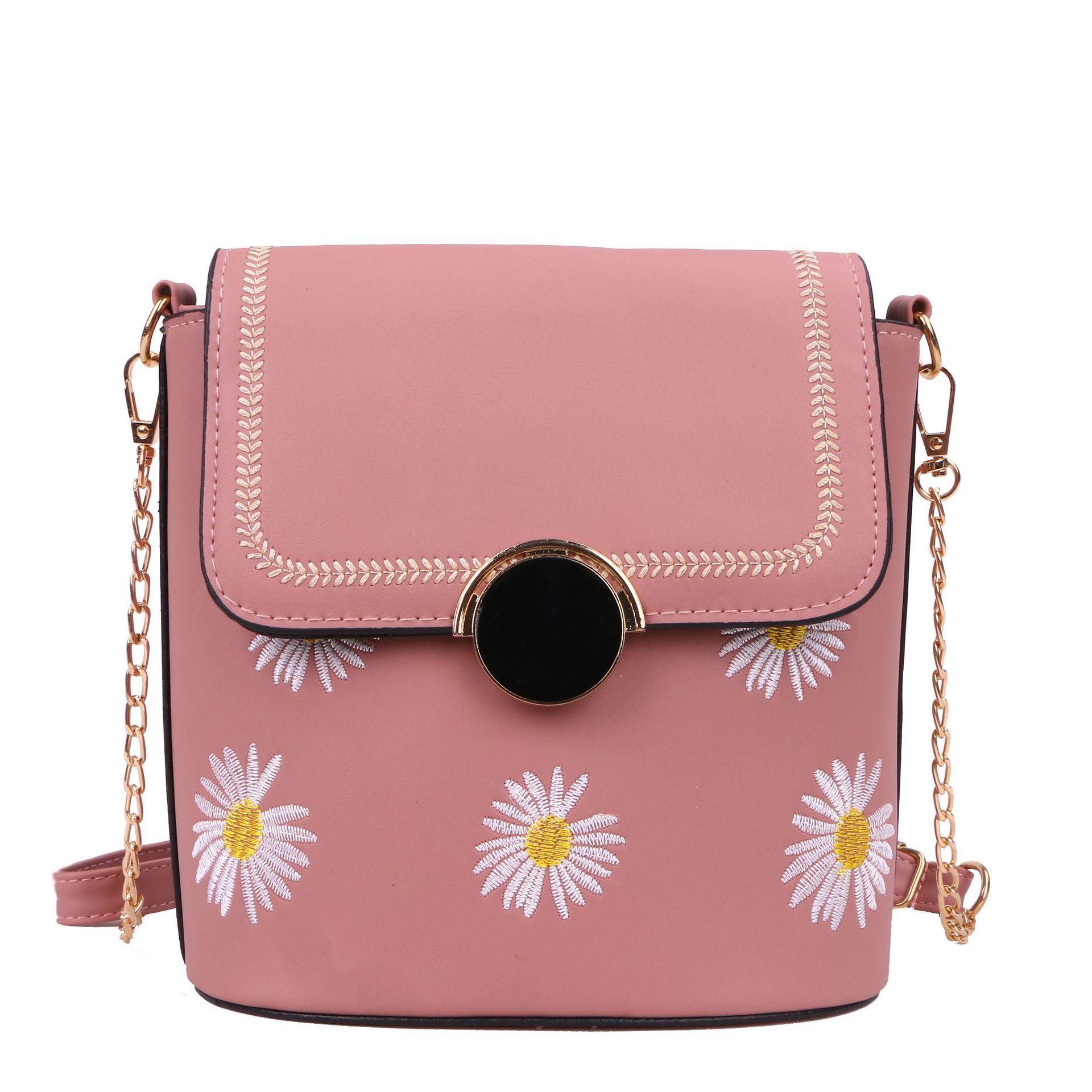 Factory Exclusive Supply New Korean Style Fashion Bucket Bag Internet Celebrity Women's Bag Fresh Sweet Shoulder Messenger Bag Wholesale Custom