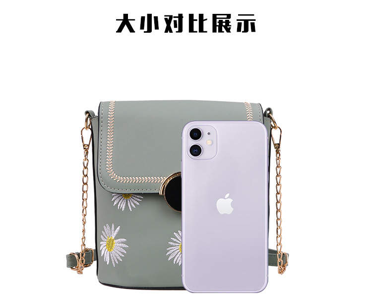 Factory Exclusive Supply New Korean Style Fashion Bucket Bag Internet Celebrity Women's Bag Fresh Sweet Shoulder Messenger Bag Wholesale Custom