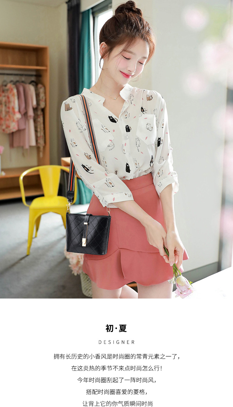 New small Bag woman 2020 cross-body bucket Bag Spring/ Summer New fashion women Bag
