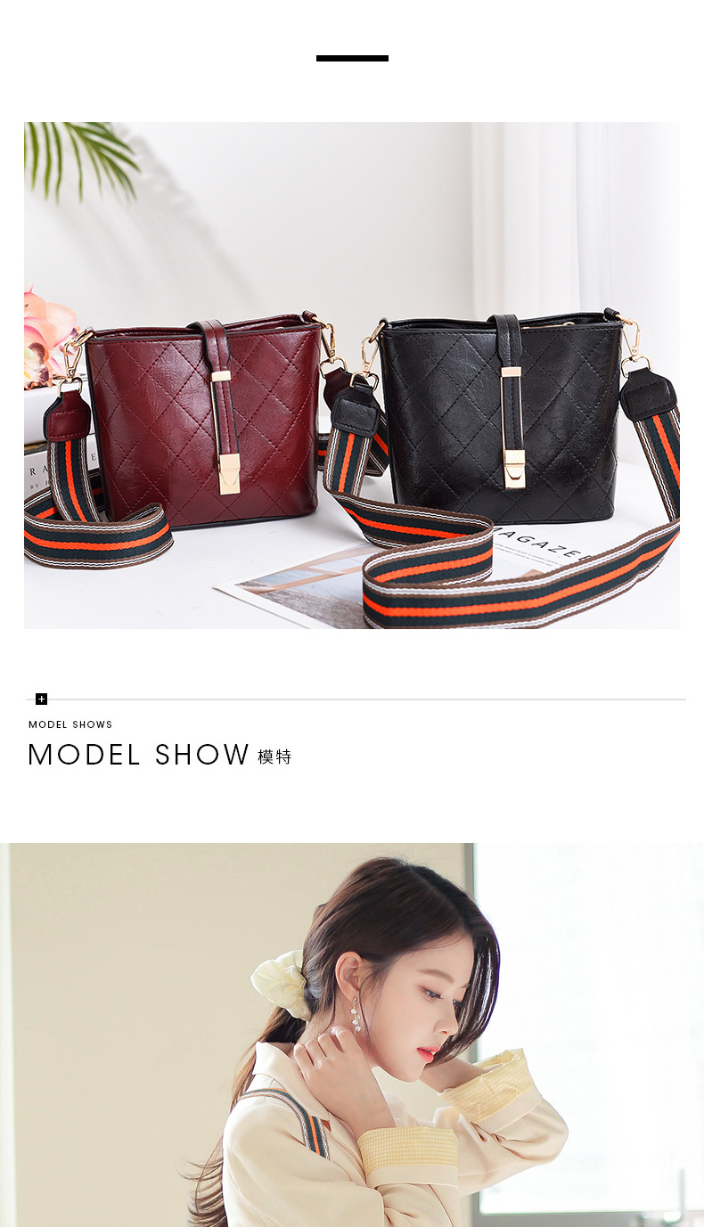 New small Bag woman 2020 cross-body bucket Bag Spring/ Summer New fashion women Bag