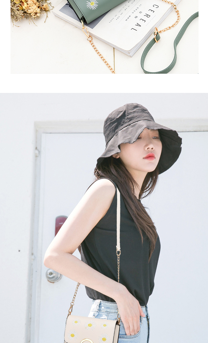 Simple little Daisy fresh and sweet student bag lady shoulder bag woman cross-body bucket bag vendor bag supply